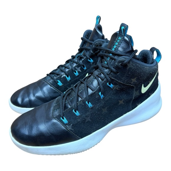 Nike Black and Teal High-Top Sneakers size 10 - Picture 1 of 9
